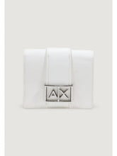 Carica l'immagine nel visualizzatore di Gallery, Armani Exchange Portafogli piccolo bianco logo frontale
