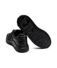 Carica l&#39;immagine nel visualizzatore di Gallery, Armani Exchange Sneakers uomo nere con platform e fascia laterale
