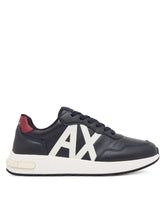 Carica l&#39;immagine nel visualizzatore di Gallery, Armani Exchange Sneakers uomo blu logo bianco
