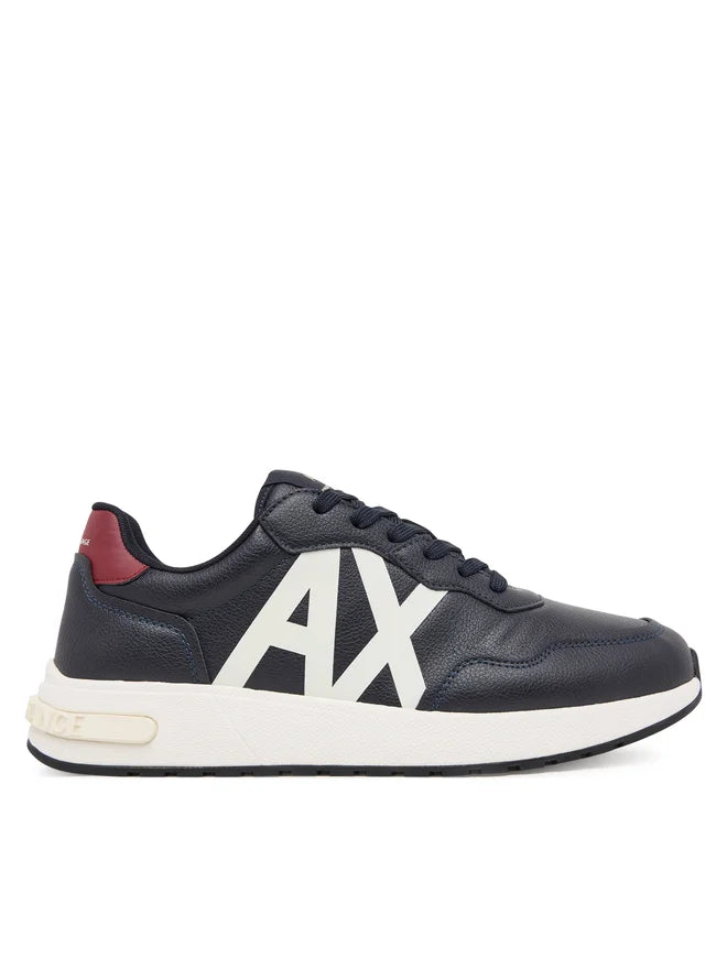 Armani Exchange Sneakers uomo blu logo bianco