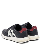 Carica l&#39;immagine nel visualizzatore di Gallery, Armani Exchange Sneakers uomo blu logo bianco
