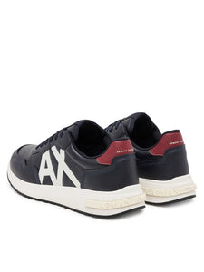 Armani Exchange Sneakers uomo blu logo bianco
