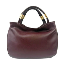 Carica l'immagine nel visualizzatore di Gallery, MBrc Borsa a Mano In Pelle Burgundy Donna Linea Tubolar

