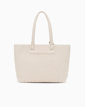 Carica l&#39;immagine nel visualizzatore di Gallery, Armani Exchange shopper con chiusura a zip beige logo all-over
