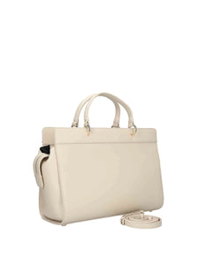 Armani Exchange borsa beige a mano grande rettangolare con tracolla