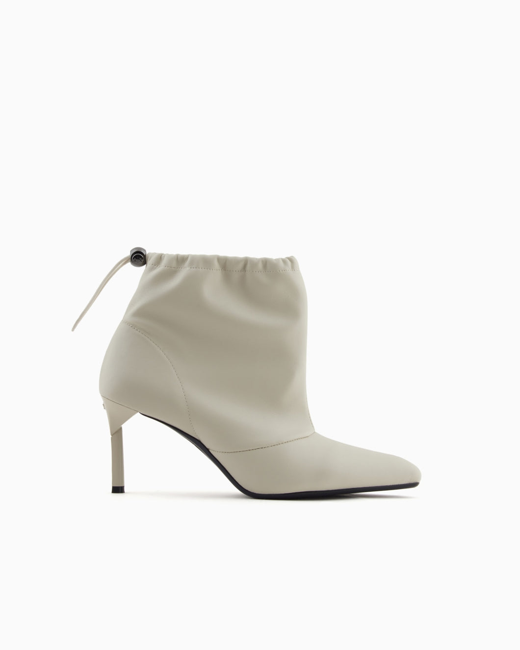 Armani Exchange stivaletti donna grigio chiaro con coulisse