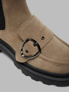 Blauer stivaletti donna chelsea tortora e neri con fibbia KIMMEL11
