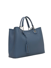 Carica l&#39;immagine nel visualizzatore di Gallery, Emporio Armani Shopper MyEA Bag media stampa cervo color denim
