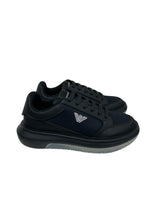 Carica l&#39;immagine nel visualizzatore di Gallery, Emporio Armani  Sneakers in pelle saffiano blu
