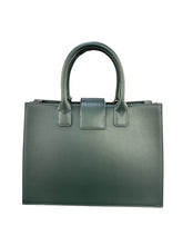 Carica l&#39;immagine nel visualizzatore di Gallery, Armani Exchange borsa a mano trapezio con tracolla verde bottiglia
