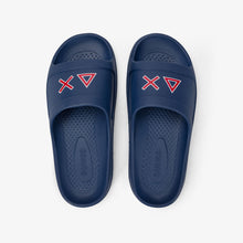 Carica l'immagine nel visualizzatore di Gallery, Sun68 Ciabatte uomo in PU blu navy logo rosso
