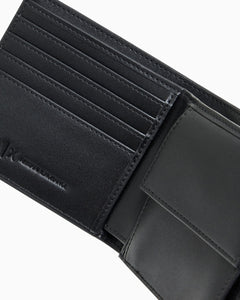 Armani exchange Portafoglio nero a libro con portamonete