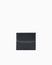 Carica l&#39;immagine nel visualizzatore di Gallery, Armani exchange Portafoglio nero a libro con portamonete
