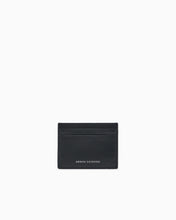 Carica l'immagine nel visualizzatore di Gallery, Armani exchange Portacarte piccolo nero logo lettering frontale
