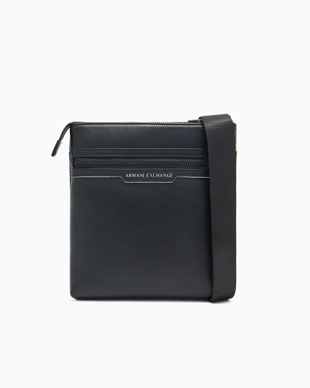 Armani Exchange tracolla uomo nera con tasca esterna