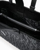 Armani Exchange Shopping bag lucida con logo goffrato e charm