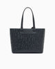 Armani Exchange Borsa shopping con logo in rilievo e charm