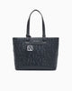 Armani Exchange Borsa shopping con logo in rilievo e charm