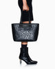 Armani Exchange Borsa shopping con logo in rilievo e charm