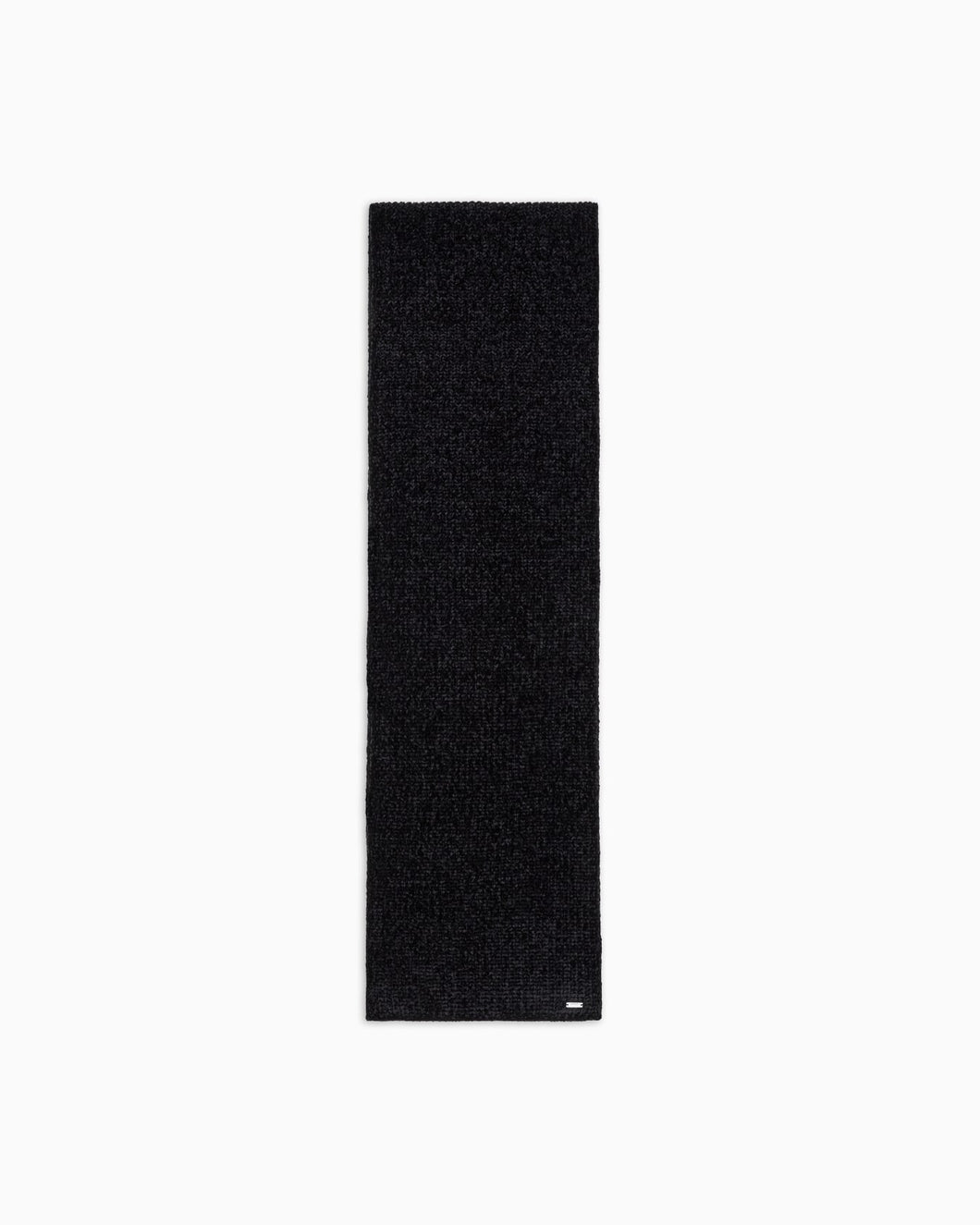 Armani Exchange Sciarpa donna nera in tessuto texturizzato