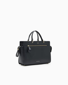 Armani Exchange borsa nera a mano grande rettangolare con tracolla