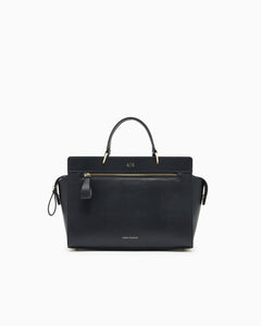Armani Exchange borsa nera a mano grande rettangolare con tracolla