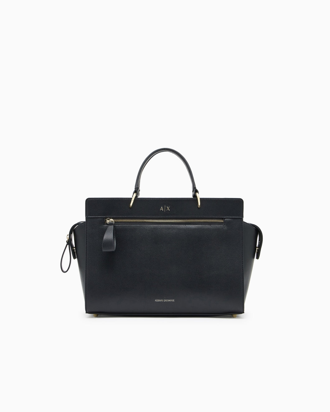 Armani Exchange borsa nera a mano grande rettangolare con tracolla