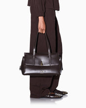 Carica l'immagine nel visualizzatore di Gallery, Armani Exchange Borsa Shopper con doppi manici e lucchetto decorativo
