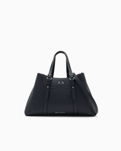 Carica l'immagine nel visualizzatore di Gallery, Armani Exchange Shopping bag con logo e doppi manici
