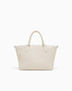 Armani Exchange Shopping bag con charm e tracolla rimovibile