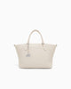 Armani Exchange Shopping bag con charm e tracolla rimovibile