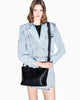 Armani Exchange Shopping bag con charm e tracolla rimovibile