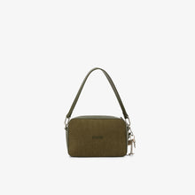 Carica l'immagine nel visualizzatore di Gallery, Sun68 Borsa crossbody in velluto verde militare scuro
