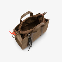 Carica l'immagine nel visualizzatore di Gallery, Sun68 Shopping bag media in tela di velluto beige scuro
