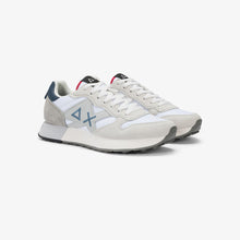 Carica l'immagine nel visualizzatore di Gallery, Sun68 Sneakers Uomo Jaki 2.0 Solid in nylon e suede bianco
