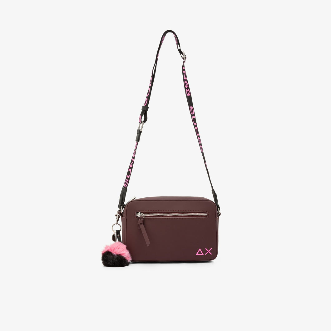 Sun68 borsa donna crossbody in neoprene bordeaux