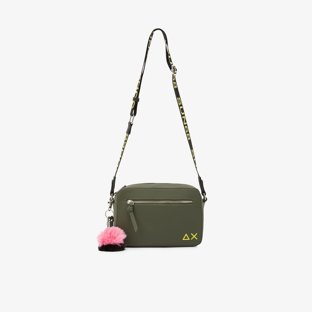 Sun68 borsa donna crossbody in neoprene verde militare