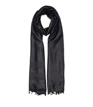 Carica l'immagine nel visualizzatore di Gallery, Armani Exchange Foulard donna nero logo all-over
