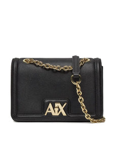 Armani Exchange borsa logo dorato martellata piccola