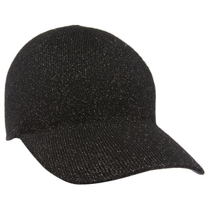 Armani Exchange cappello con visiera brillantinato nero