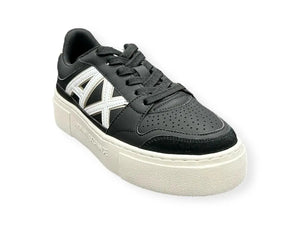 Armani Exchange Sneakers nere con logo bianco