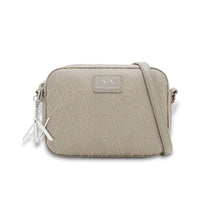 Carica l'immagine nel visualizzatore di Gallery, Armani Exchange borsa piccola beige con monogram floccato
