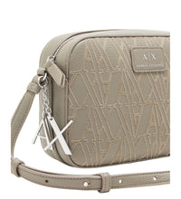 Carica l'immagine nel visualizzatore di Gallery, Armani Exchange borsa piccola beige con monogram floccato
