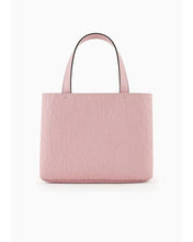 Carica l&#39;immagine nel visualizzatore di Gallery, Armani Exchange Borsa Shopper con logo in rilievo rosa piccola
