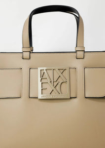 Armani Exchange Tote bag con doppi manici e tracolla