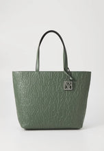 Carica l&#39;immagine nel visualizzatore di Gallery, Armani Exchange shopper con chiusura a zip verde militare
