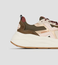 Carica l'immagine nel visualizzatore di Gallery, Alexander Smith Horizon Donna in suede e ripstop verdi e logo laterale rosa
