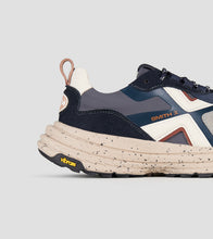 Carica l'immagine nel visualizzatore di Gallery, Alexander Smith Horizon Uomo in suede blu e ripstop grigio con suola Vibram
