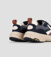 Carica l'immagine nel visualizzatore di Gallery, Alexander Smith Horizon Uomo in suede blu e ripstop grigio con suola Vibram
