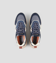 Carica l'immagine nel visualizzatore di Gallery, Alexander Smith Horizon Uomo in suede blu e ripstop grigio con suola Vibram
